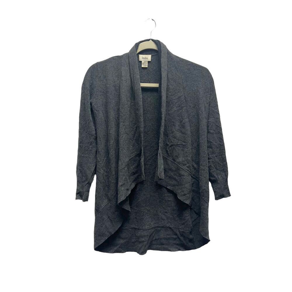 Neiman Marcus 100% Cashmere Cardigan Gray